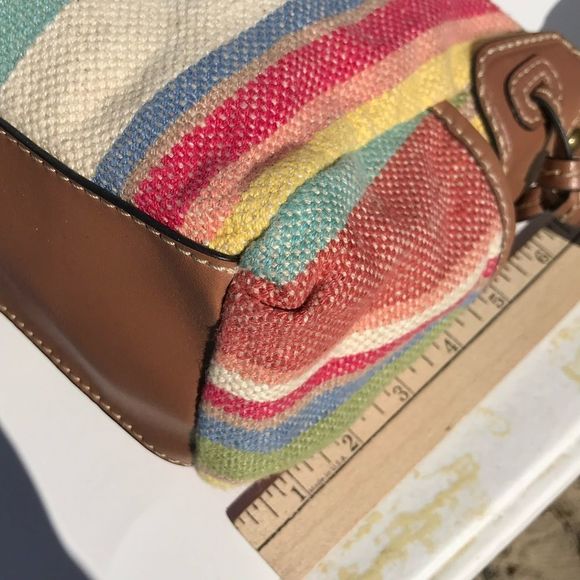 FOSSIL CANVAS SHOULDER BAG - Picture 6 of 11